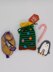 PDF Christmas DK Knitting Pattern Decoration Chocolate Coin Bags Gift Charity knit EASY Christmas Eve Box Pouch Santa Elf Christmas Tree