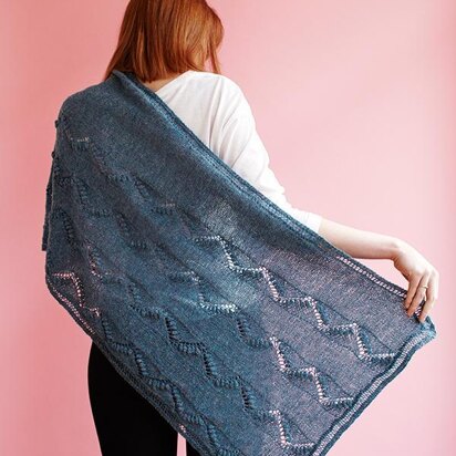 Zigzag Path Shawl - knitting pattern