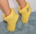 Ladies Super Chunky 2 Button Cuff Slipper Boots