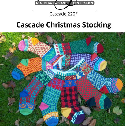 Christmas Stockings in Cascade 220 - W104 - knitting pattern