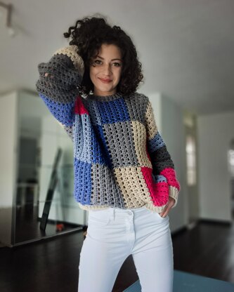Pane Sweater Crochet Pattern