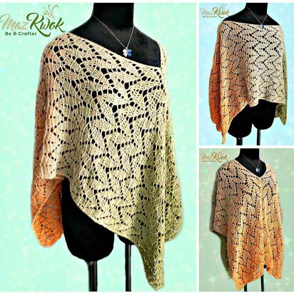 Spring Leaves Poncho