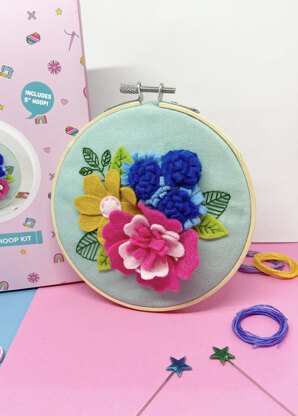 The Make Arcade Spring Flowers Applique Needle Felting Kit