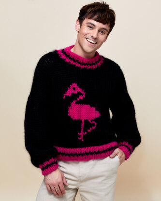 Made with Love - Tom Daley Flamin-GO For It L-XL Jumper Knitting Kit