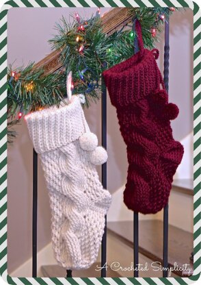 Big Bold Cabled Stocking