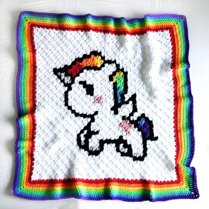 Unicorn C2C Blanket