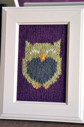 Owl Friends Knitted Wall Art