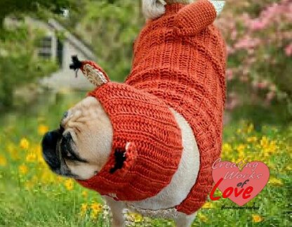 Fox Dog Costume Sweater