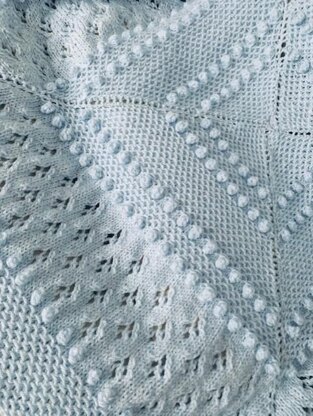 *One For The Boys* baby blanket knitting pattern