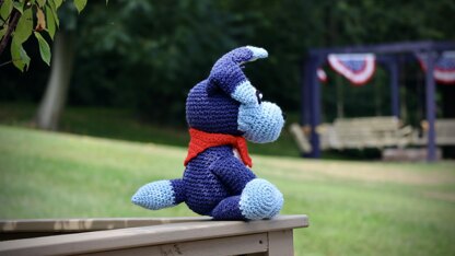 Go Dog Scooch Blue Dog Amigurumi