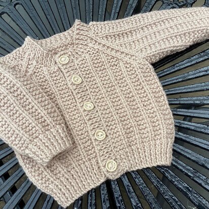 Purl Textured Cardigan - knitting pattern