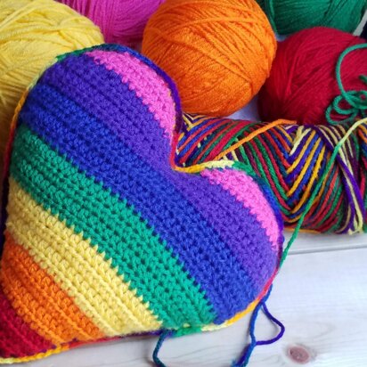 Rainbow Heart Plush