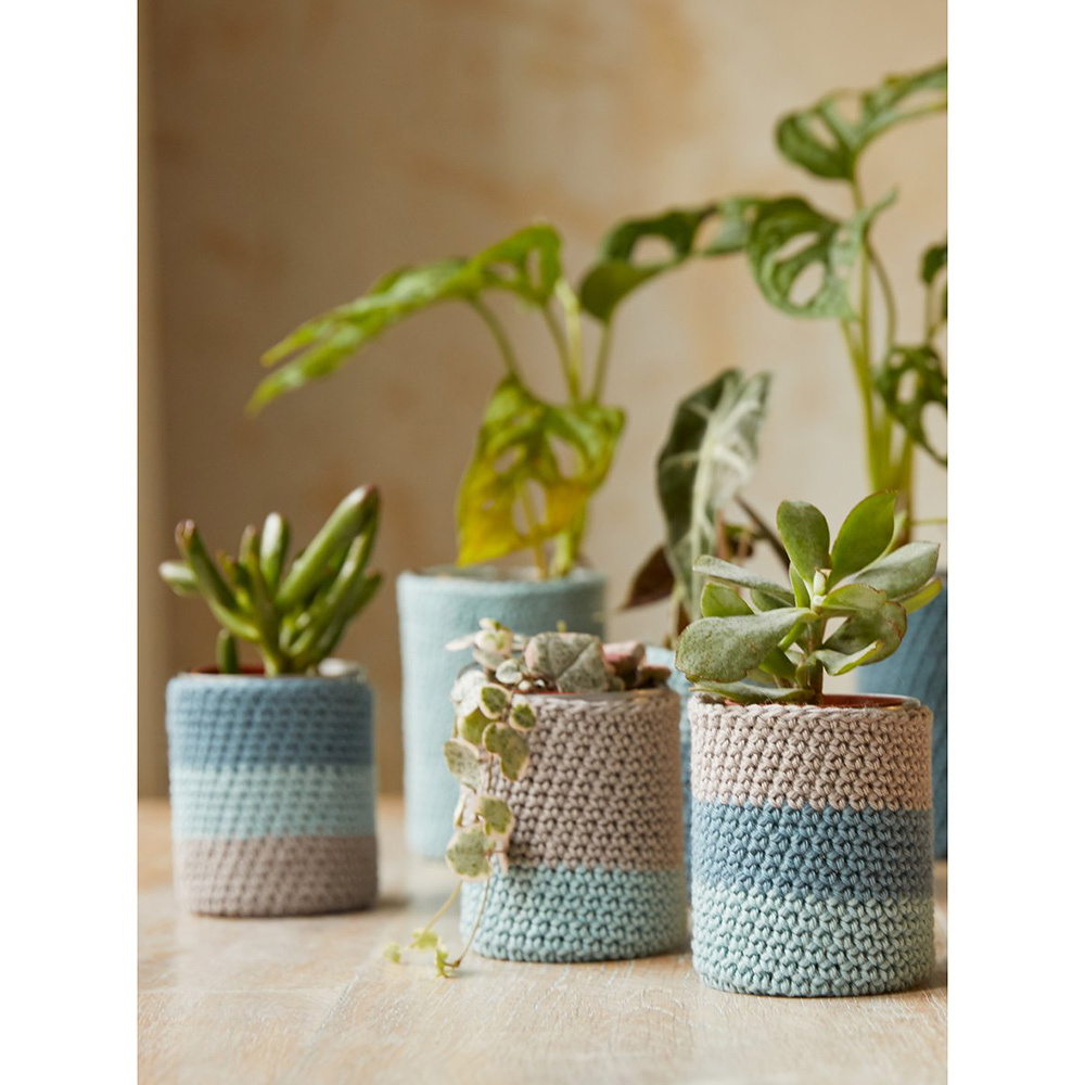 DMC Mindful Making The Peaceful Plant Pot Holders Crochet Kit - view 5