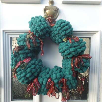 "Brussel Sprout"  Easy Knit X Mas Wreath