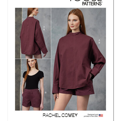 Vogue Sewing Misses' Top and Shorts by Rachel Comey V1912 - Sewing Pattern