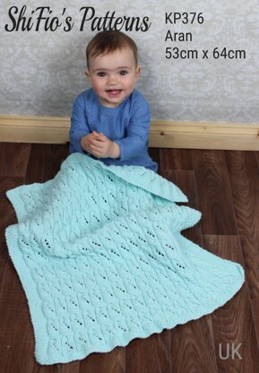 Knitting Pattern baby blanket afghan UK  Terms #376