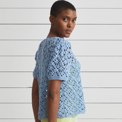 Esther - Top Crochet Pattern For Women in Debbie Bliss Eco Baby  by Debbie Bliss