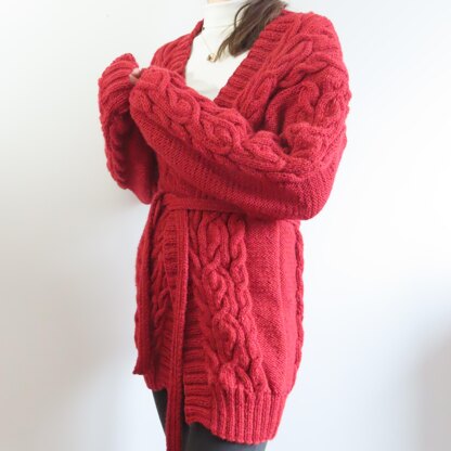 Cranberry Cables Cardi