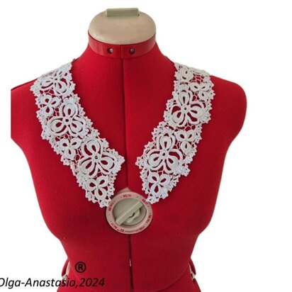 Easy detachable collar crochet 2