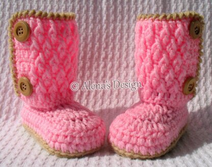 Two-Button Toddler Booties