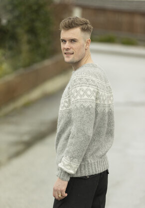 Kval Sweater in Viking Of Norway - UK-2316-8 - Downloadable PDF