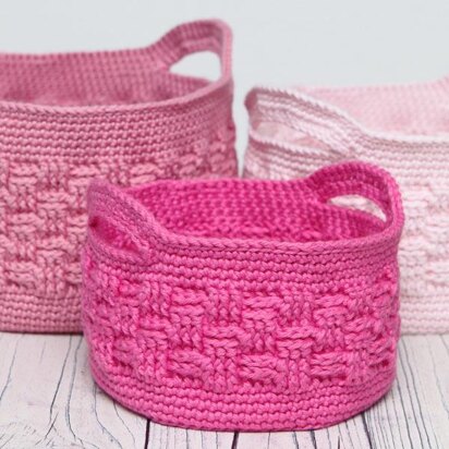 Woven Style Crochet Basket