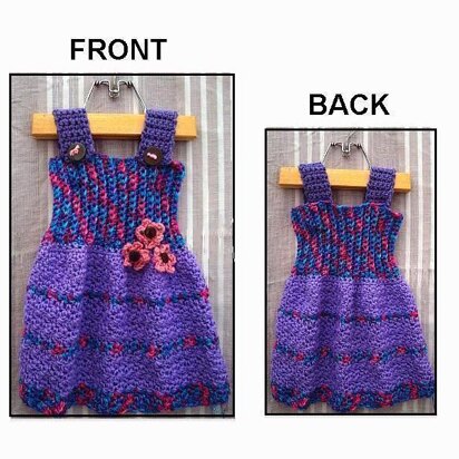 663 GIRLS CROCHET TUNIC, SUNDRESS, JUMPER "BonBon"