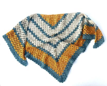 A Sunny Day Triangle Shawl