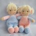 Jack and Jill - Knitted Dolls.