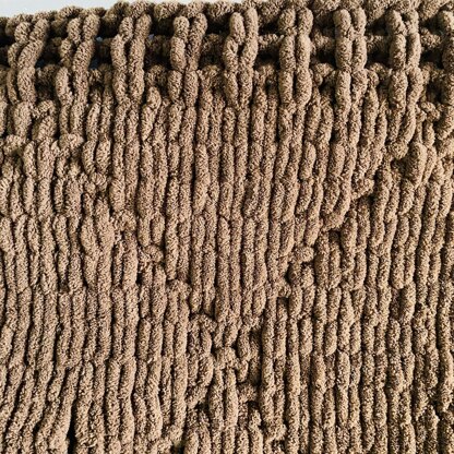 Quilted Seed Stitch Blanket