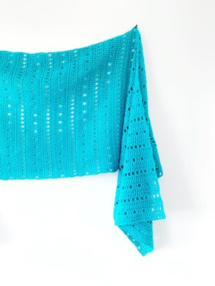 Hot Spring Sideways Shawl