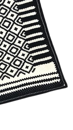 Black Boho Blanket