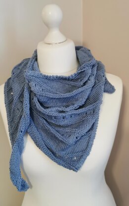 Bias Scarf Knitting Pattern #626