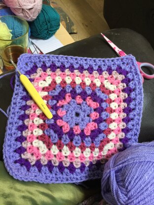 Crochet blanket,knee warmer