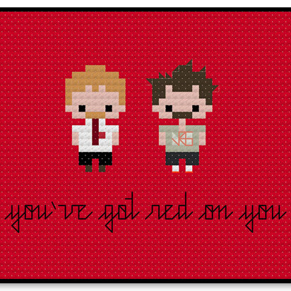 Shaun of the Dead Bite Size - PDF Cross Stitch Pattern