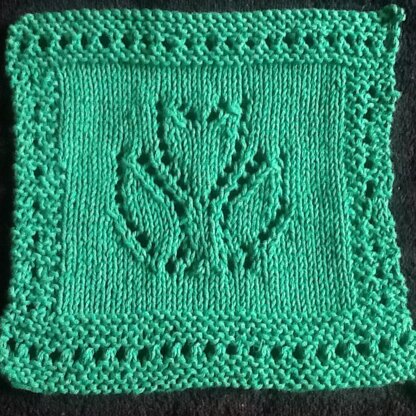 Spring Tulip Washcloth