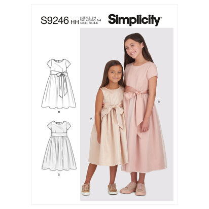 Simplicity Children's & Girls' Dresses S9246 - Sewing Pattern