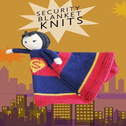 Meemoodolls Amigurumi Knit Security Blanket. Hero Doll