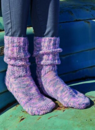 Socks in Hayfield Journey DK  - 8189 - Downloadable PDF