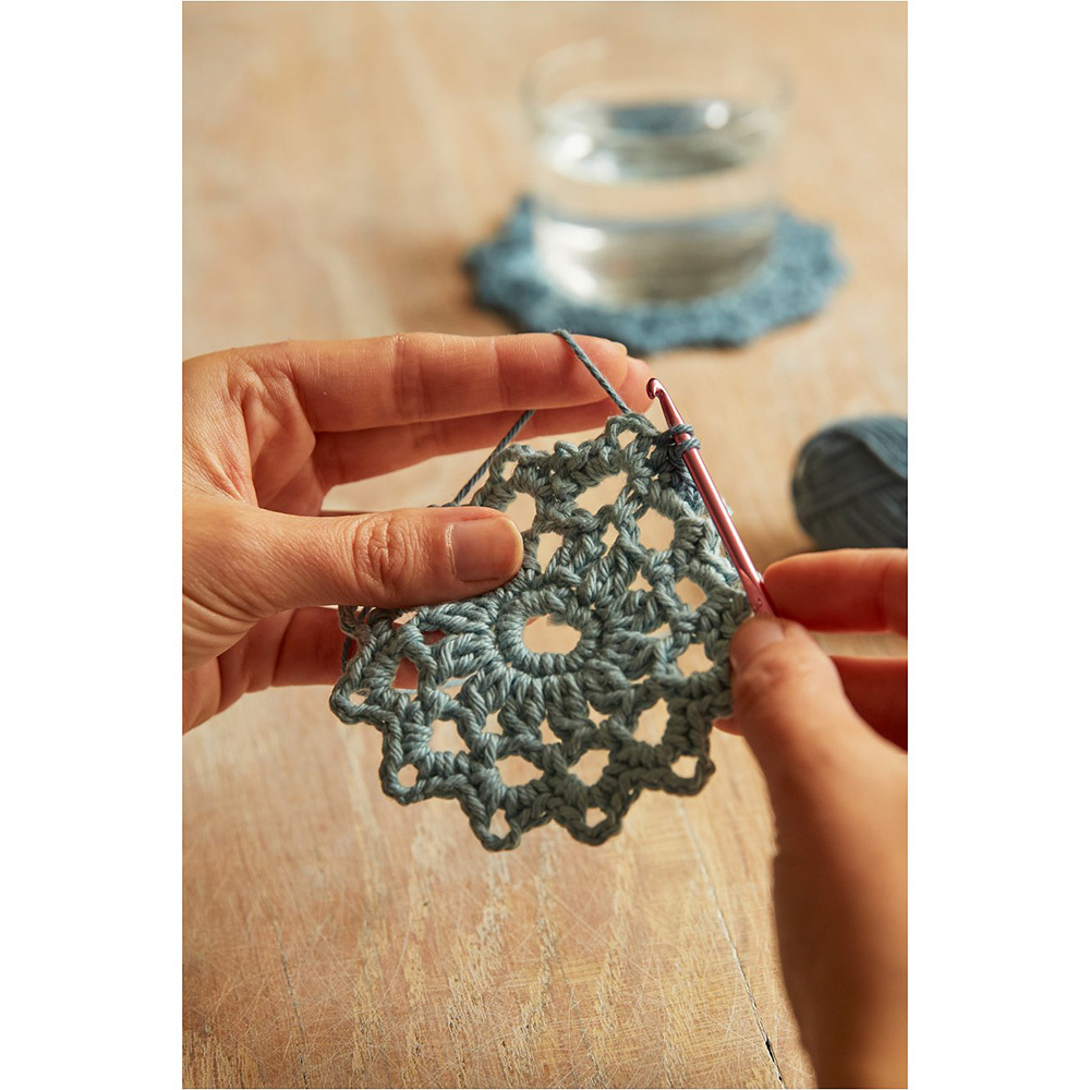 DMC Mindful Making The Mandala Coasters Crochet Kit - 12cm - view 4