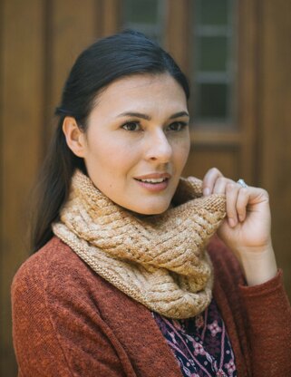 Cantera Cowl in Malabrigo Silky Merino - Downloadable PDF