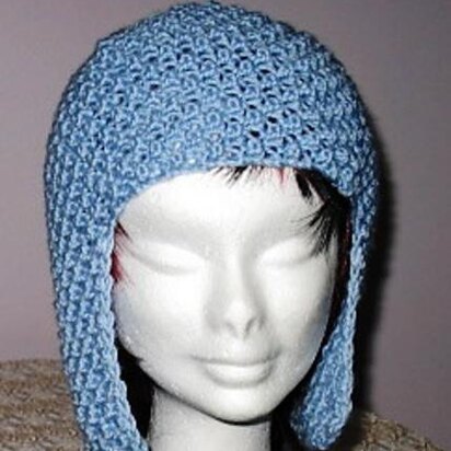 Avant-Garde Vintage Look Sky Blue Hat