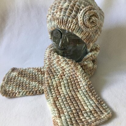 Bamboo Stitch Hat and Scarf