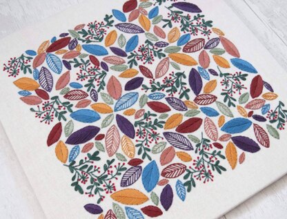 Stitchdoodles Changing Leaves Hand Embroidery Pattern
