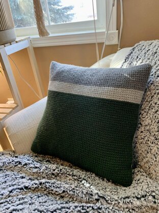 Beginner Tunisian Crochet Pillow Cover