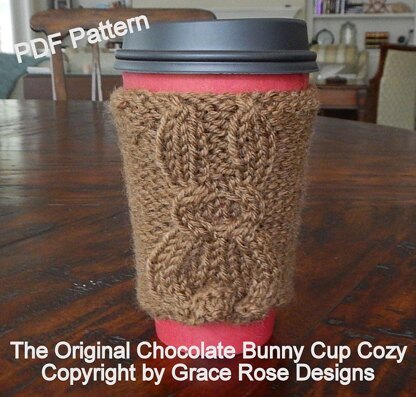 Chocolate Bunny Cup Cozy Design 6