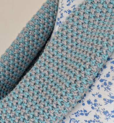 Twisted Knit Tweed Stitch Cowel