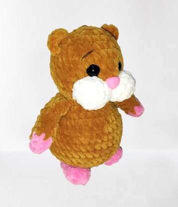 Toys hamster plush pattern, cute crochet pattern