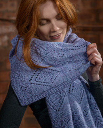 Lace Stole in The Fibre Co. Canopy Fingering - Downloadable PDF