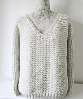 Chunky V Neck Sweater